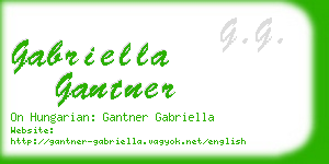 gabriella gantner business card